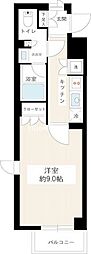 ハイズレーヴ 1Kの間取図画像