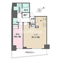 ROYGENT三ノ輪 1LDKの間取図画像