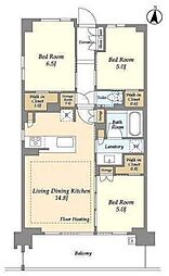 ドゥーエ町屋2 3LDKの間取図画像