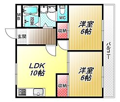 七福興産ビル  ｜ 大阪府東大阪市寿町3丁目（賃貸マンション2LDK・5階・48.99㎡） その1