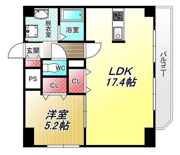 Siete布施駅前 1101｜大阪府東大阪市足代新町(賃貸マンション1LDK・11階・50.04㎡)の写真 その2