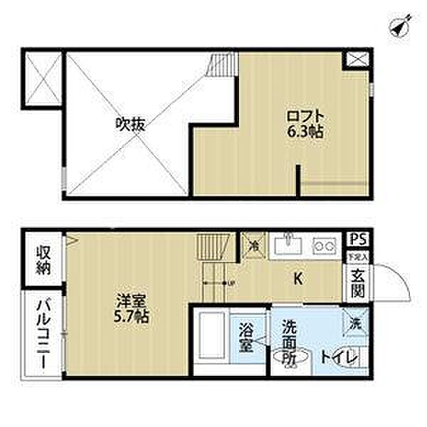 ラ・ヴィータ長瀬 103｜大阪府東大阪市衣摺3丁目(賃貸アパート1R・1階・21.49㎡)の写真 その2