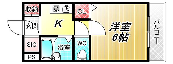 マンションタカトミ ｜大阪府八尾市東本町3丁目(賃貸マンション1K・3階・21.00㎡)の写真 その2