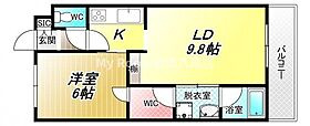 ユンヌファシリテ 102 ｜ 大阪府八尾市泉町2丁目14-1（賃貸マンション1LDK・1階・42.61㎡） その2