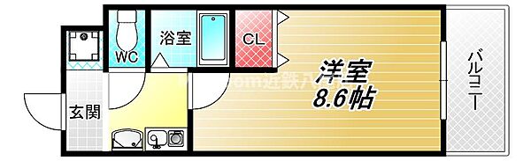 マイドリーム ｜大阪府八尾市桜ヶ丘2丁目(賃貸マンション1K・4階・25.01㎡)の写真 その2