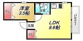 ラフォーレ菱屋西II  ｜ 大阪府東大阪市菱屋西2丁目8-25（賃貸マンション1LDK・3階・30.00㎡） その2