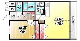 プライムコートアネックス  ｜ 大阪府八尾市小畑町2丁目70-2（賃貸マンション1LDK・1階・50.40㎡） その2