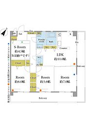 間取図画像 3SLDK