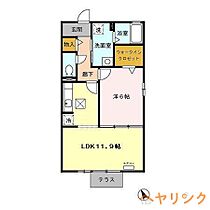 愛知県名古屋市守山区下志段味2丁目1205（賃貸アパート1LDK・1階・46.12㎡） その2