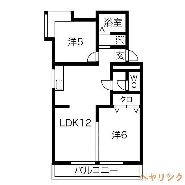 パラシオン城下 ｜愛知県名古屋市守山区新城(賃貸マンション2LDK・4階・56.00㎡)の写真 その2