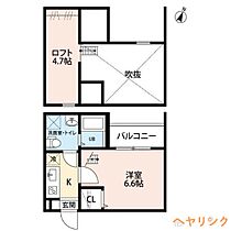 愛知県名古屋市守山区東山町（賃貸アパート1K・2階・21.77㎡） その2