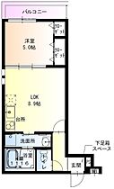 大阪府大阪市住吉区遠里小野6丁目（賃貸アパート1LDK・1階・34.43㎡） その2