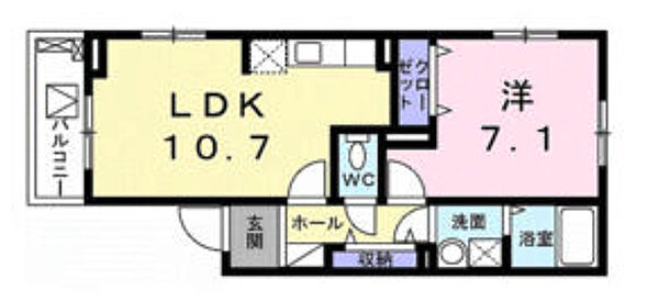 大阪府大阪市住吉区東粉浜2丁目(賃貸アパート1LDK・3階・42.79㎡)の写真 その4