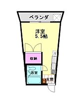 ハイランドM 106 ｜ 長崎県長崎市本尾町17-37（賃貸マンション1R・1階・17.76㎡） その2