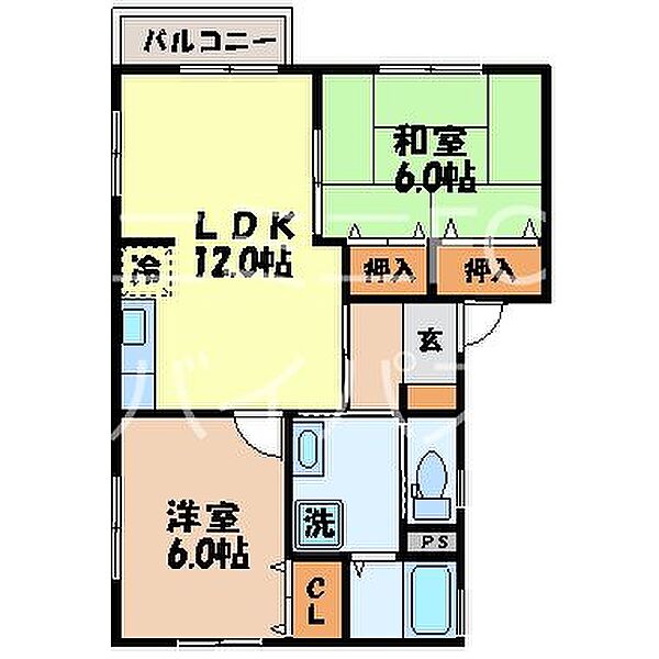 コーポ平山（平山町） 201｜長崎県諫早市平山町(賃貸アパート2LDK・2階・52.17㎡)の写真 その2