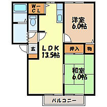 ホームタウン若葉 B（若葉町） 101 ｜ 長崎県諫早市若葉町190-2（賃貸アパート2LDK・1階・53.99㎡） その2