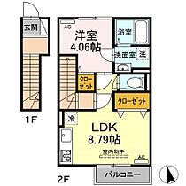 ウイットPSI（中里町） 201 ｜ 長崎県大村市中里町342-2（賃貸アパート1LDK・2階・38.62㎡） その2