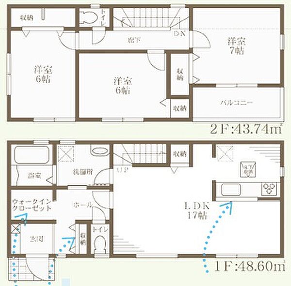 間取りを拡大表示