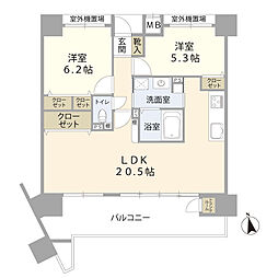 間取図画像 2LDK