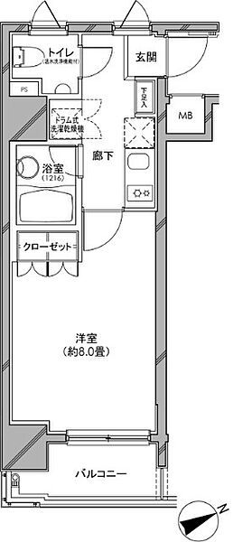 カスタリア日本橋 ｜東京都中央区日本橋兜町(賃貸マンション1K・9階・25.98㎡)の写真 その2