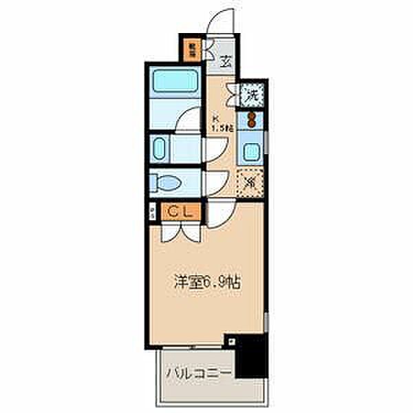 レフィール銀座フロント ｜東京都中央区築地4丁目(賃貸マンション1K・2階・24.86㎡)の写真 その2