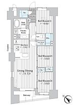 ザ・グランクラッセ日本橋イースト  ｜ 東京都中央区新川2丁目6-12（賃貸マンション3LDK・3階・71.44㎡） その2