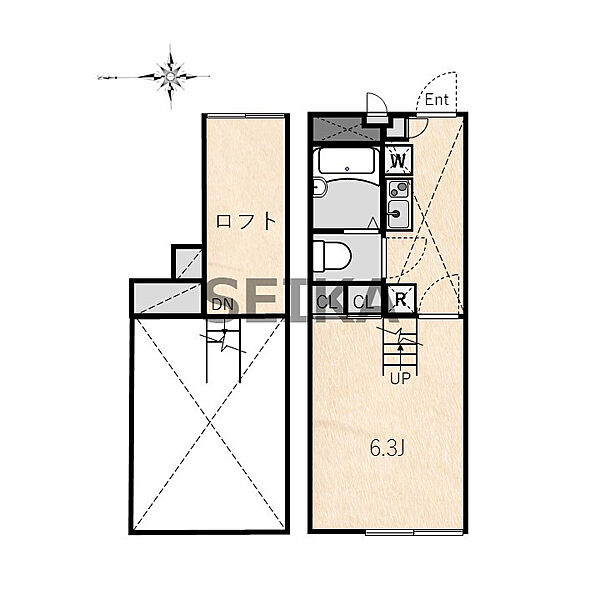 レオパレス嵐山II ｜京都府京都市西京区嵐山森ノ前町(賃貸アパート1K・2階・19.87㎡)の写真 その2