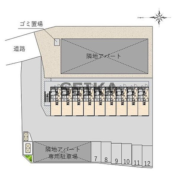 レオパレス嵐山II ｜京都府京都市西京区嵐山森ノ前町(賃貸アパート1K・2階・19.87㎡)の写真 その4