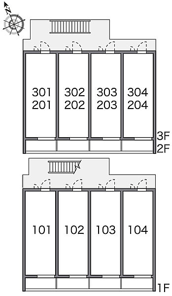 レオパレス梅北フィオーレ ｜大阪府堺市北区百舌鳥梅北町3丁(賃貸アパート1K・2階・19.87㎡)の写真 その3