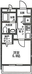 R 1Kの間取図画像