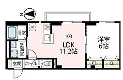 ヴィオーラ・K 1LDKの間取図画像