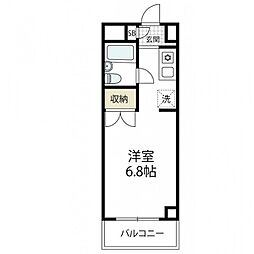 ハイウェイロイヤル(株)海老名寮 1Kの間取図画像