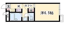 ES118 203 ｜ 兵庫県揖保郡太子町東南（賃貸アパート1K・2階・20.28㎡） その2