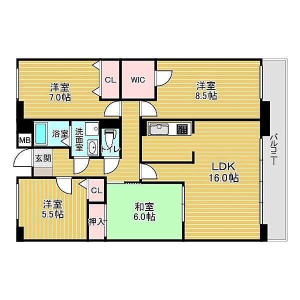 パルティール田中 705｜大阪府大東市幸町(賃貸マンション4LDK・7階・98.00㎡)の写真 その2