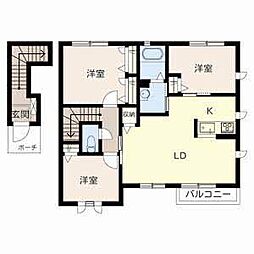 メゾン・ド・富永 3LDKの間取図画像