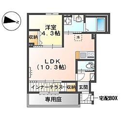 リファインド レジデンス 1LDKの間取図画像