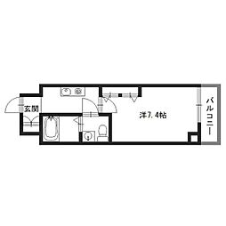 キャピタルアイ姫路 ワンルームの間取図画像