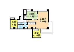 メゾン富士才 3LDKの間取図画像