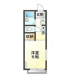 カルム白浜町 ワンルームの間取図画像