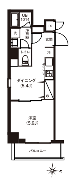 レピュア両国レジデンス 303｜東京都墨田区石原４丁目(賃貸マンション1DK・3階・31.16㎡)の写真 その2