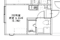 Harmony Terrace Lumiere 1階1Kの間取り