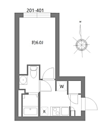 シティウォーク荏原中延 2階/202