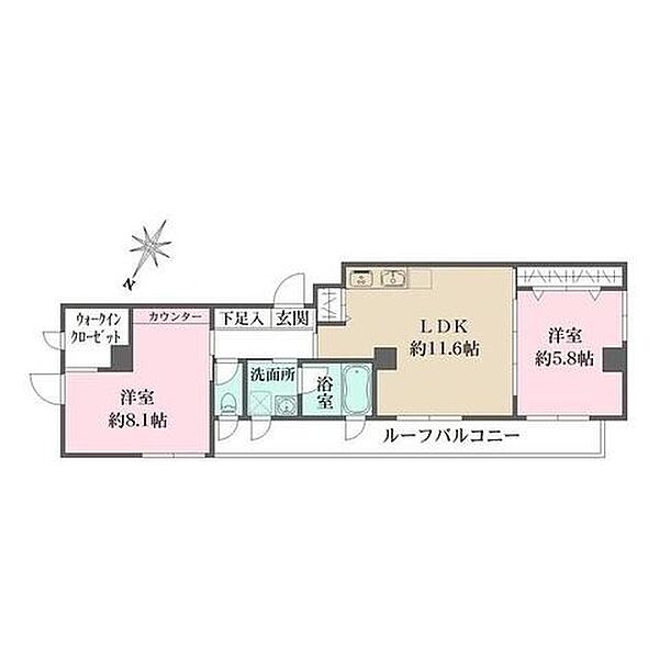 槇の杜 301｜東京都渋谷区上原３丁目(賃貸マンション2LDK・3階・58.05㎡)の写真 その2