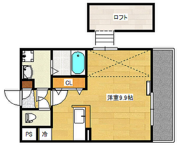 広島県広島市西区井口５丁目(賃貸マンション1R・4階・28.70㎡)の写真 その2