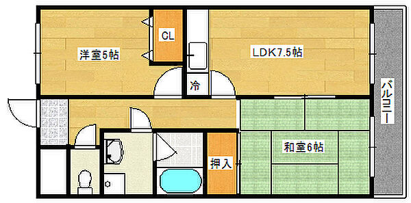 広島県広島市南区段原３丁目(賃貸マンション2LDK・11階・47.60㎡)の写真 その2