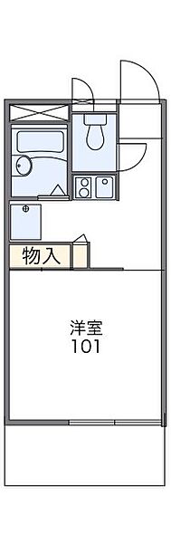 広島県広島市東区戸坂大上１丁目(賃貸アパート1K・2階・20.28㎡)の写真 その2