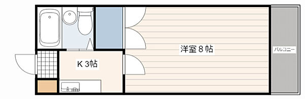 広島県広島市中区吉島西１丁目(賃貸マンション1K・2階・21.60㎡)の写真 その2