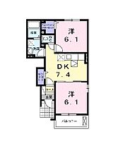 広島県広島市安芸区畑賀３丁目（賃貸アパート2DK・1階・44.75㎡） その2