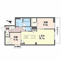 広島県広島市南区旭１丁目（賃貸マンション2LDK・2階・63.23㎡） その2