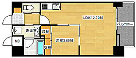 広島県広島市西区福島町２丁目（賃貸マンション1LDK・6階・39.33㎡） その2